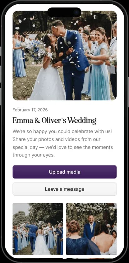 Wedding collage mobile phone